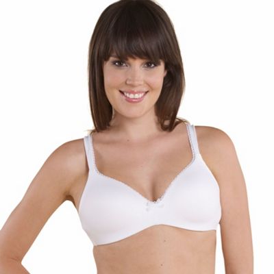 Debenhams White comfort non-wired bra